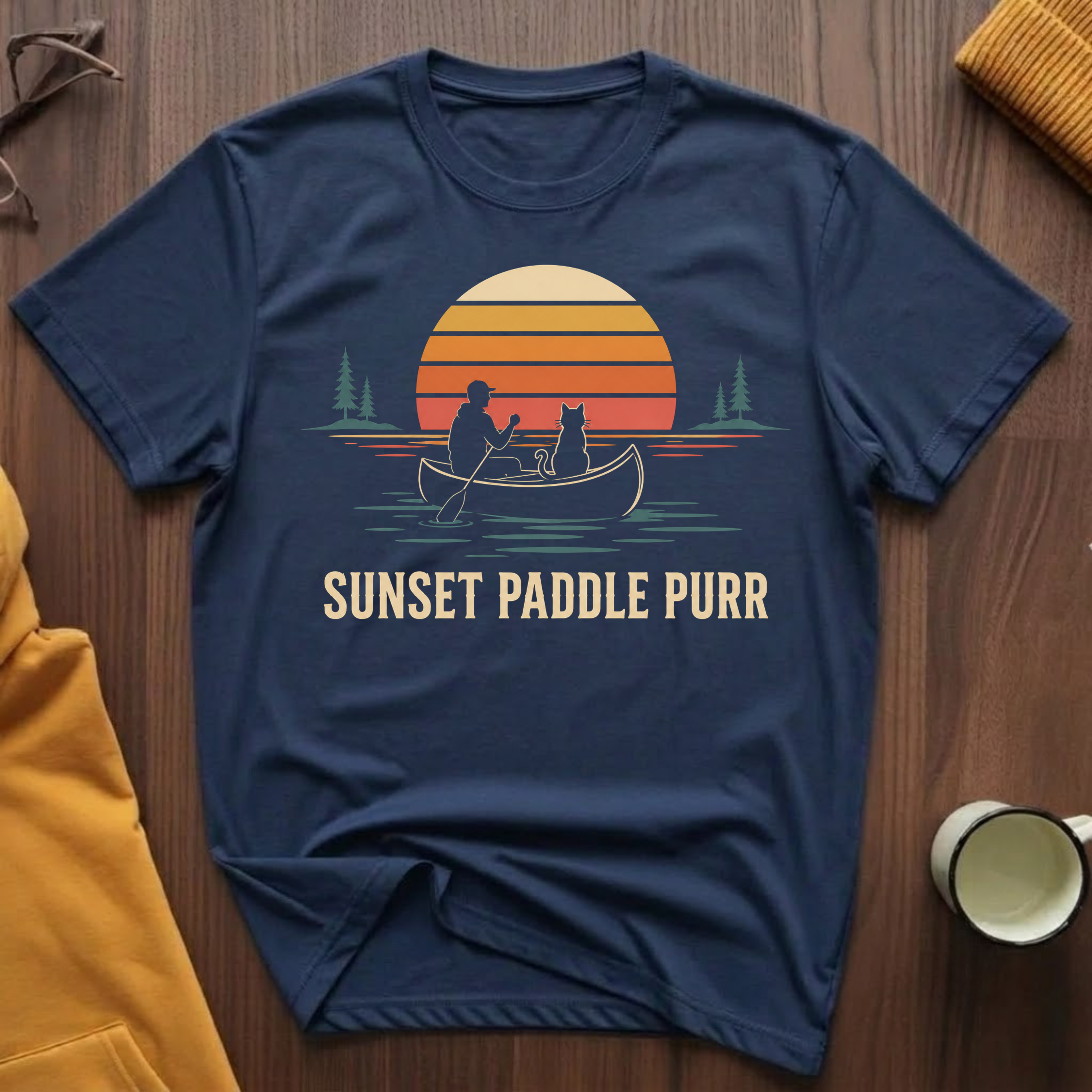 Sunset Paddle Purr T-Shirt