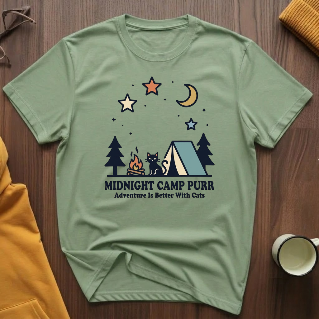 Midnight Camp Purr T-Shirt