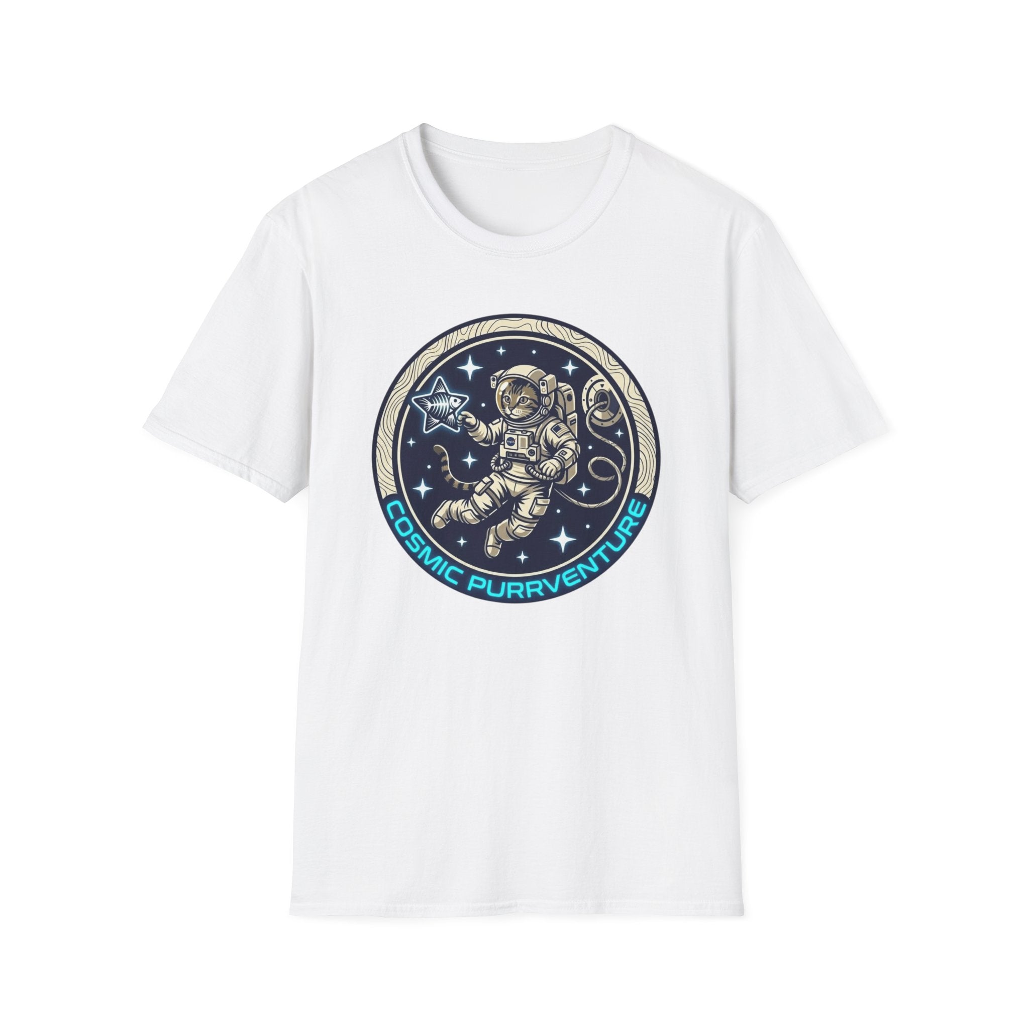 Cosmic Purrventure Fish Star T-Shirt