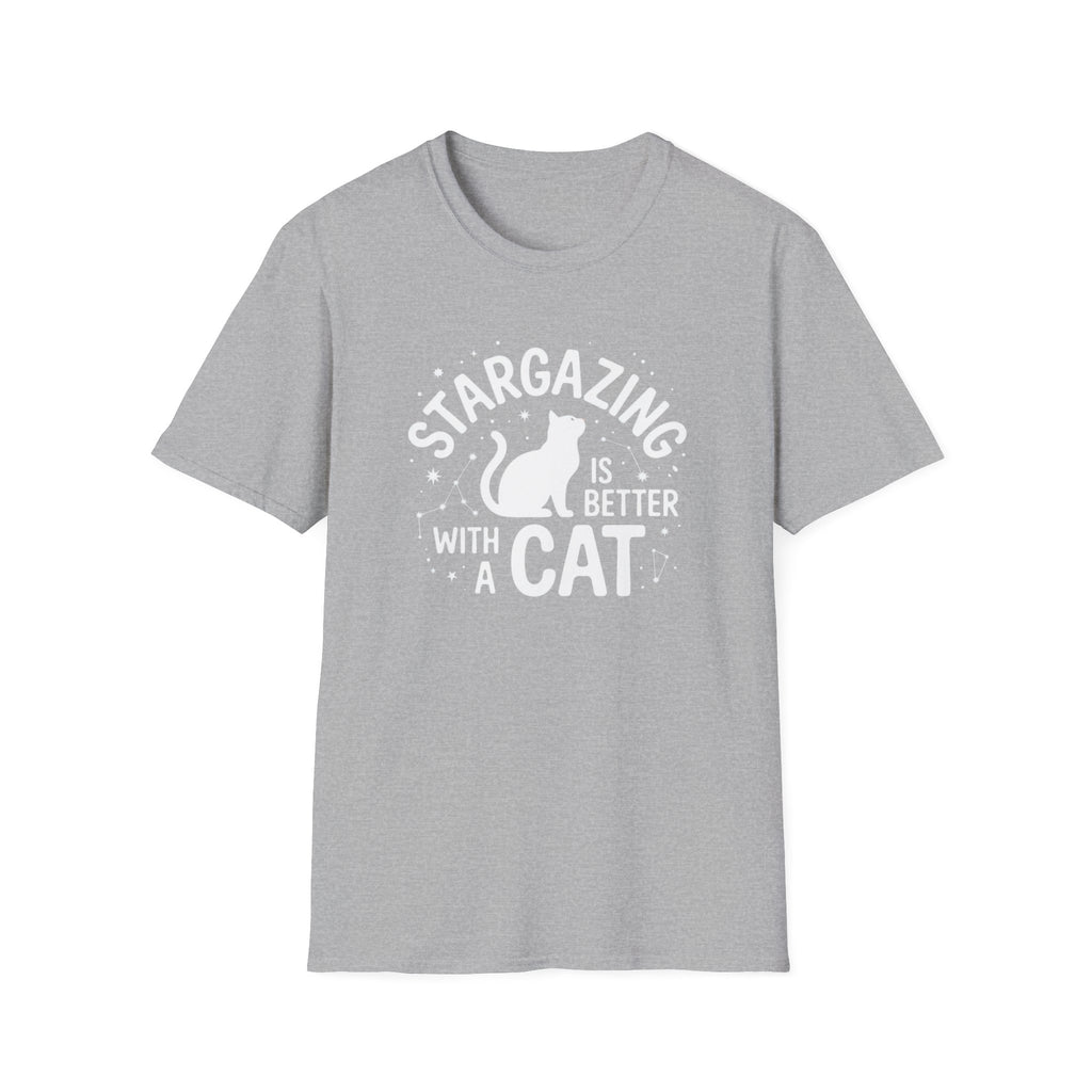 Stargazing Is Better With A Cat T-Shirt