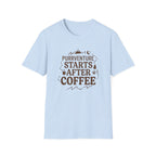 Purrventure Starts After Coffee T-Shirt
