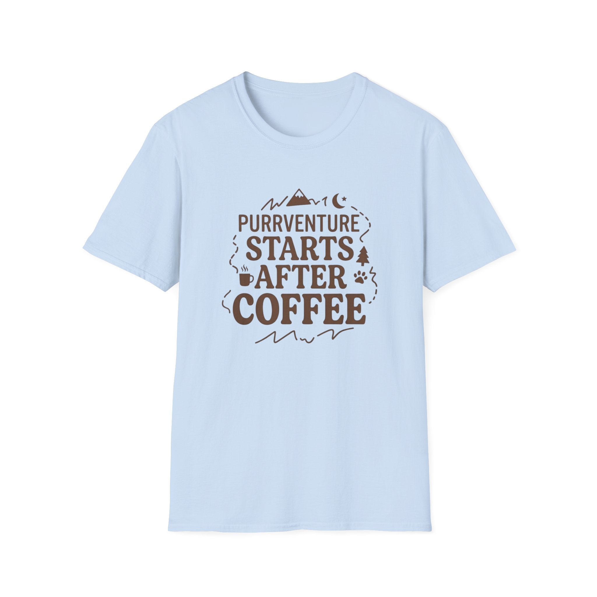 Purrventure Starts After Coffee T-Shirt
