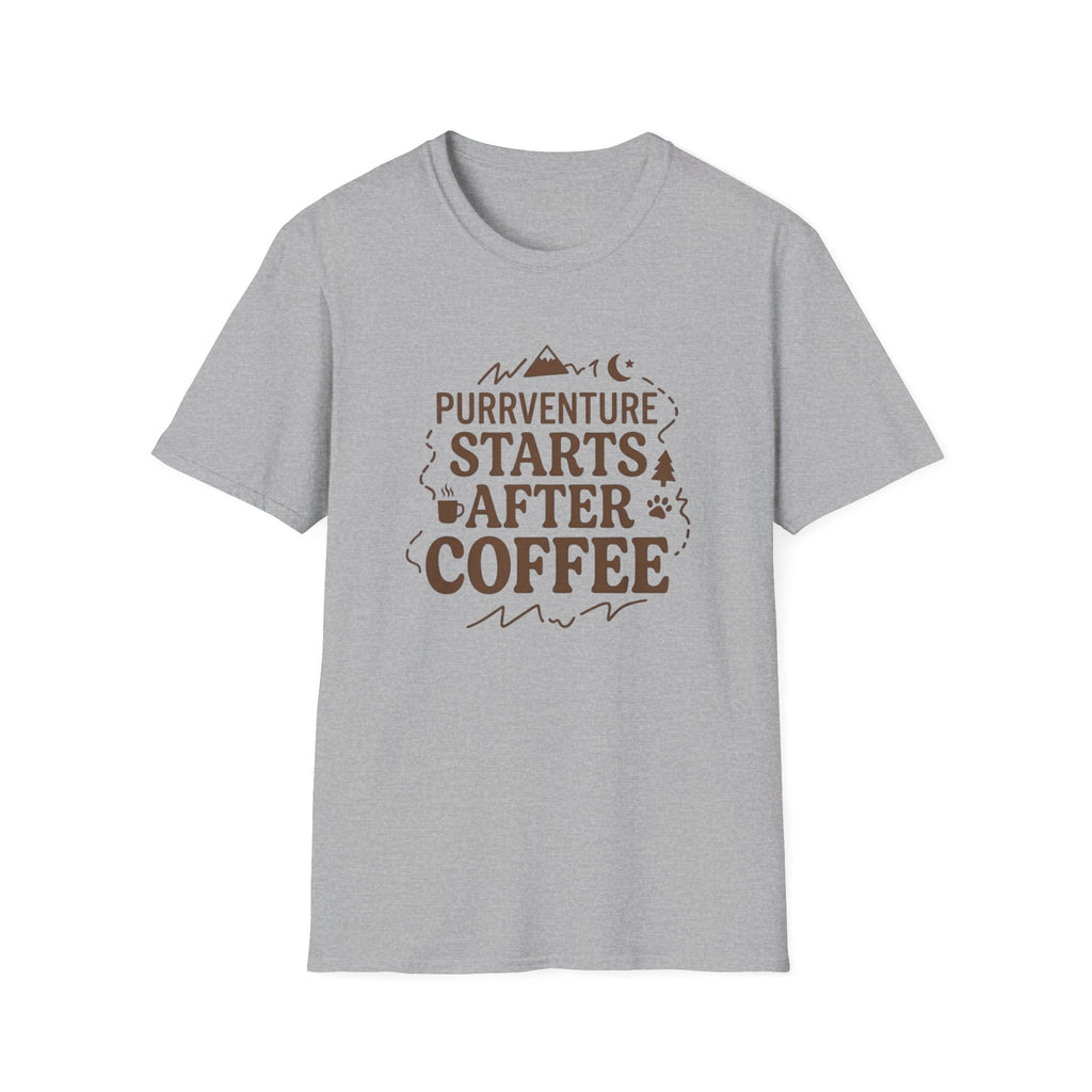 Purrventure Starts After Coffee T-Shirt