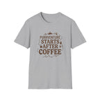 Purrventure Starts After Coffee T-Shirt