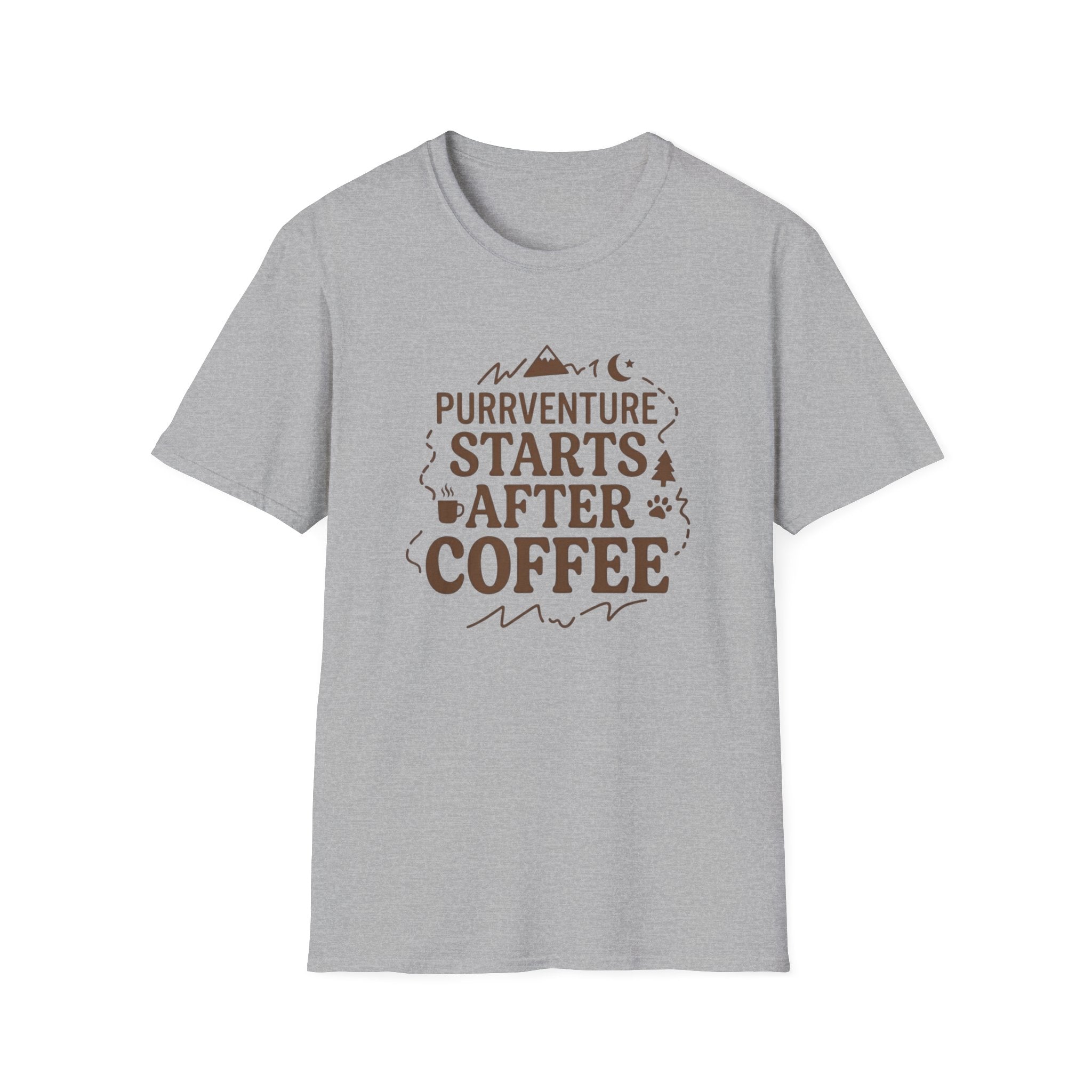 Purrventure Starts After Coffee T-Shirt