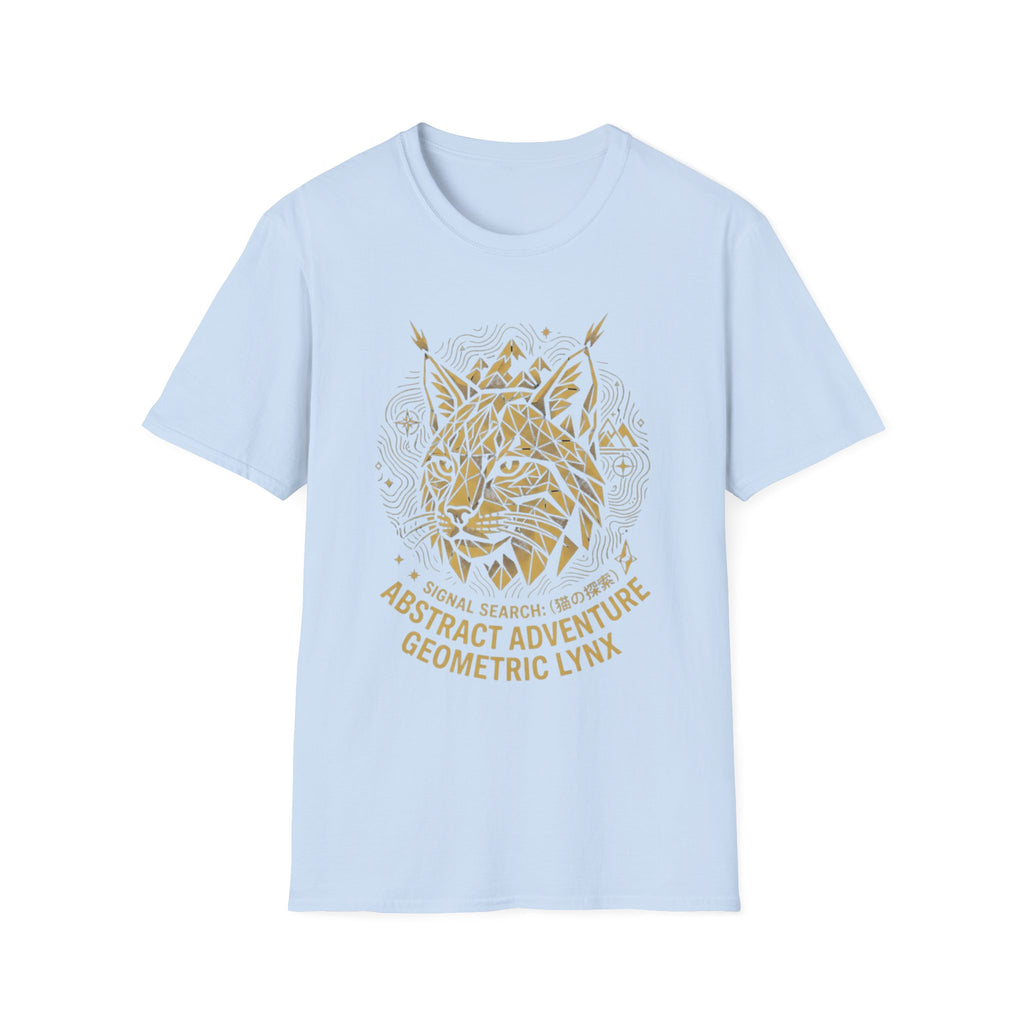 Geometric Lynx Gold T-Shirt