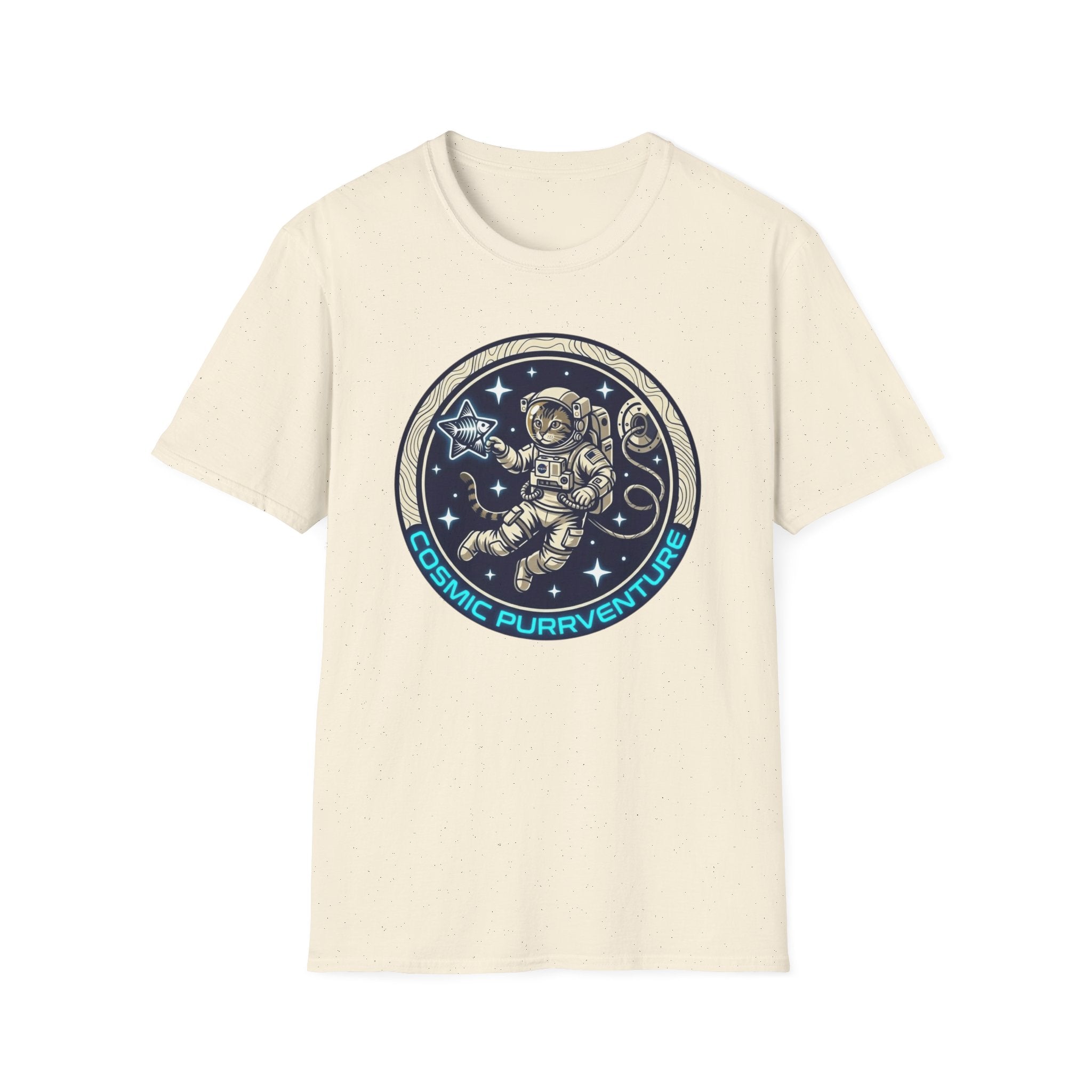 Cosmic Purrventure Fish Star T-Shirt