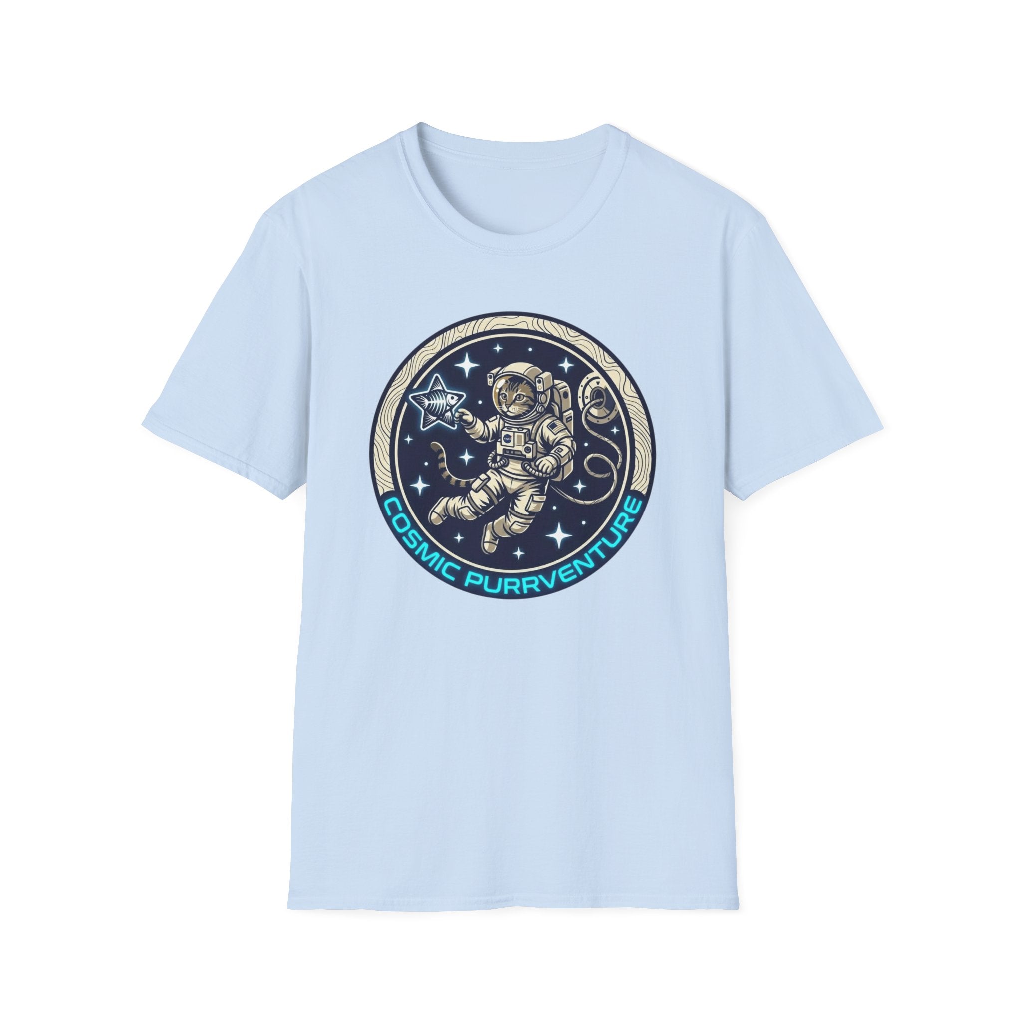 Cosmic Purrventure Fish Star T-Shirt
