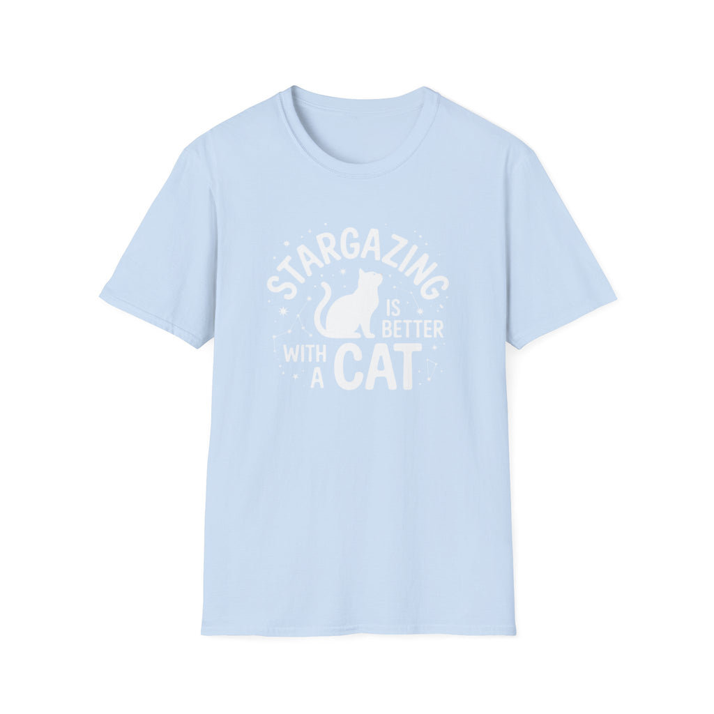 Stargazing Is Better With A Cat T-Shirt