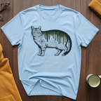 Technical Topography Cat T-Shirt