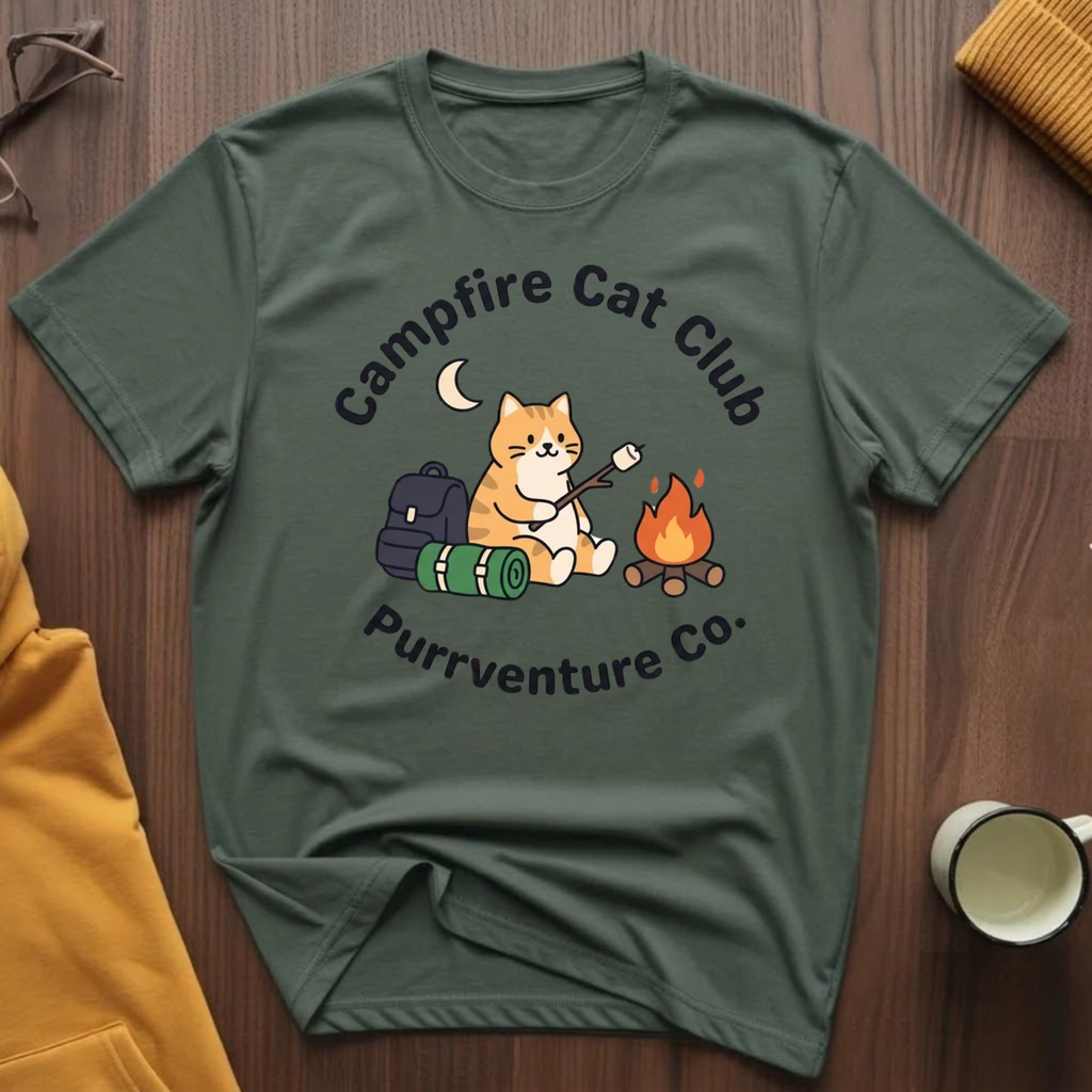 Campfire Cat T-Shirt