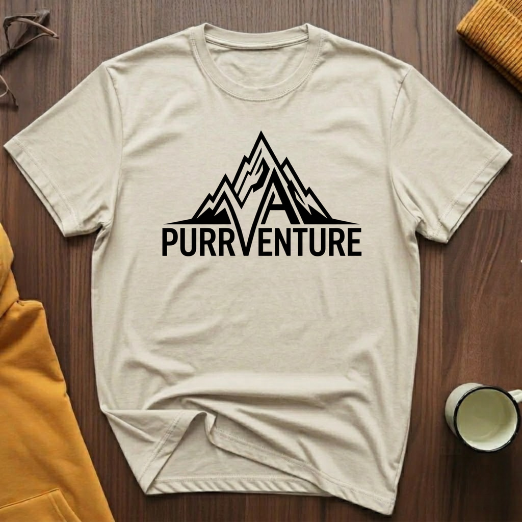 Purrventure Mountain T-Shirt