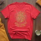 Geometric Lynx Gold T-Shirt
