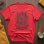 Geometric Lynx Black T-Shirt