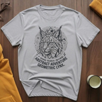 Geometric Lynx Black T-Shirt
