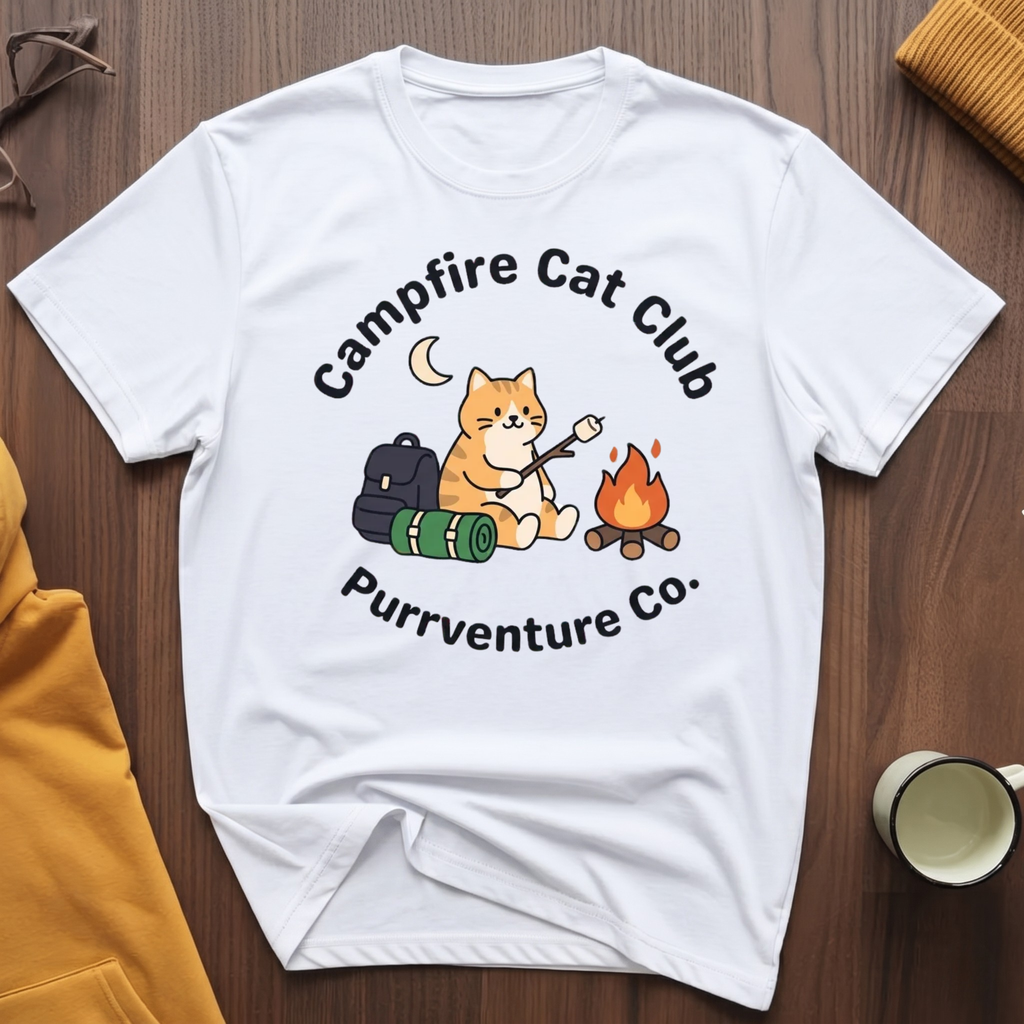 Campfire Cat T-Shirt
