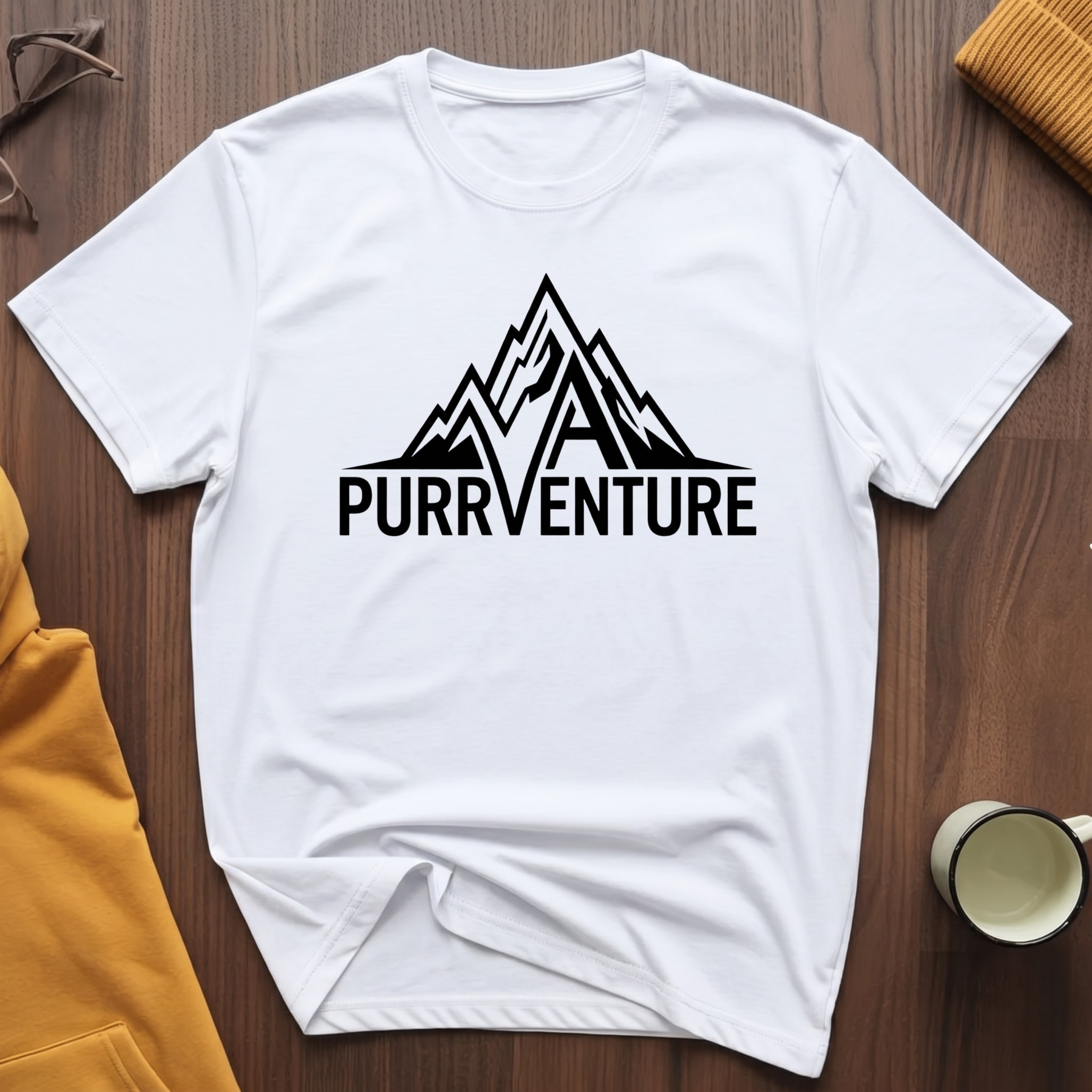 Purrventure Mountain T-Shirt